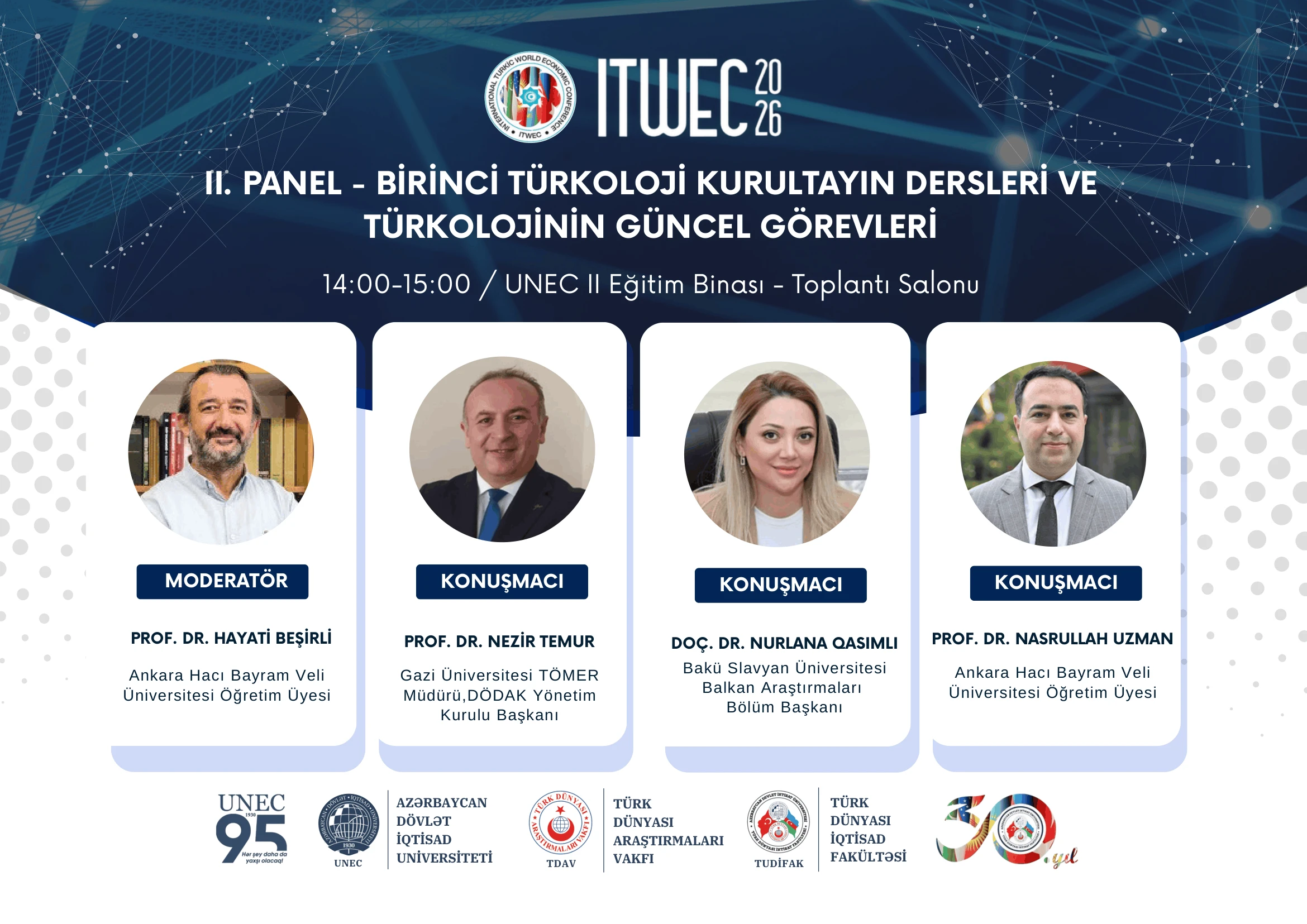  PANEL 2: Birinci Türkoloji Qurultayın Dərsləri və Türkologiyanın Müasir Vəzifələri